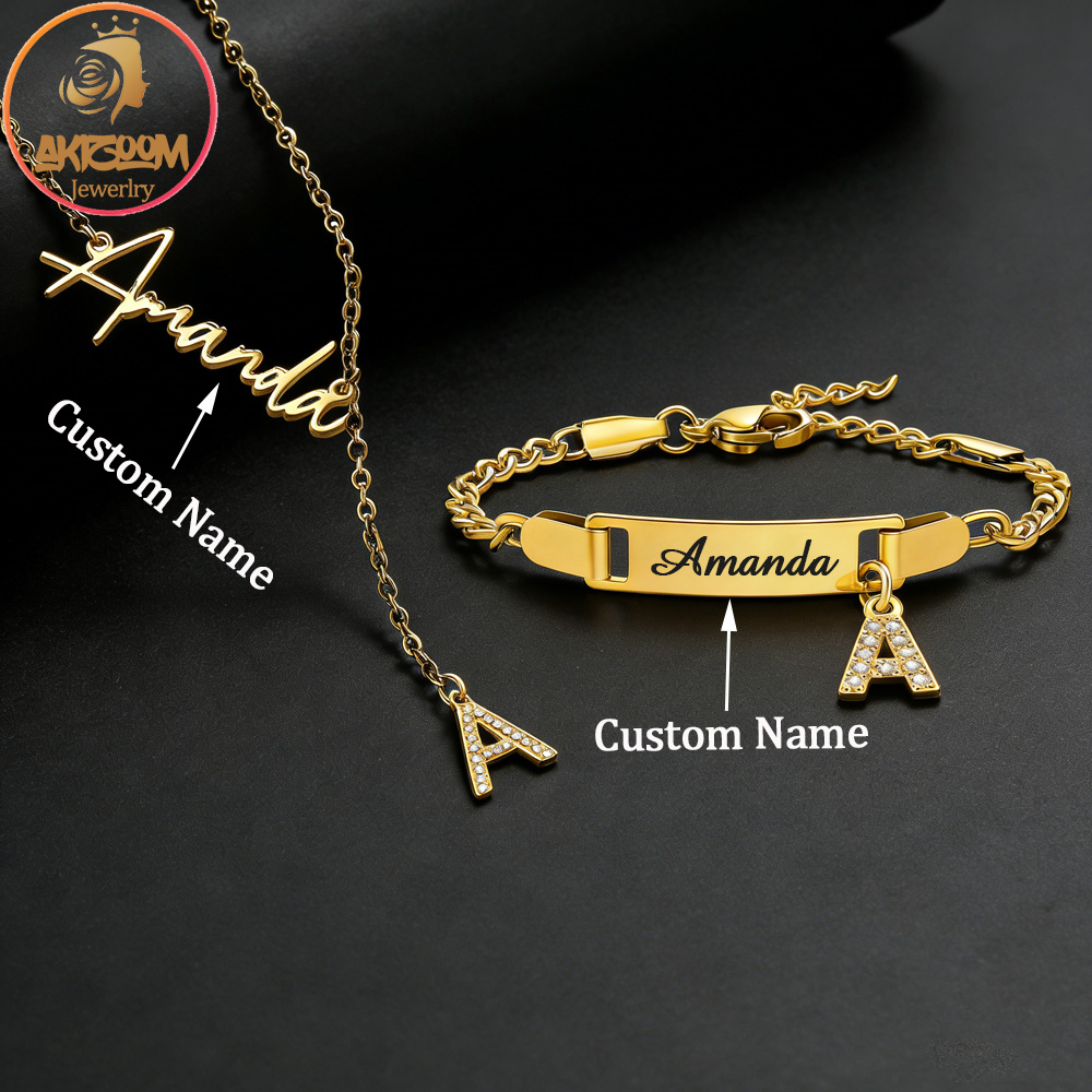 Men'S Fashion Jewelry Bracelets - Akizoom – collier et bracelet avec