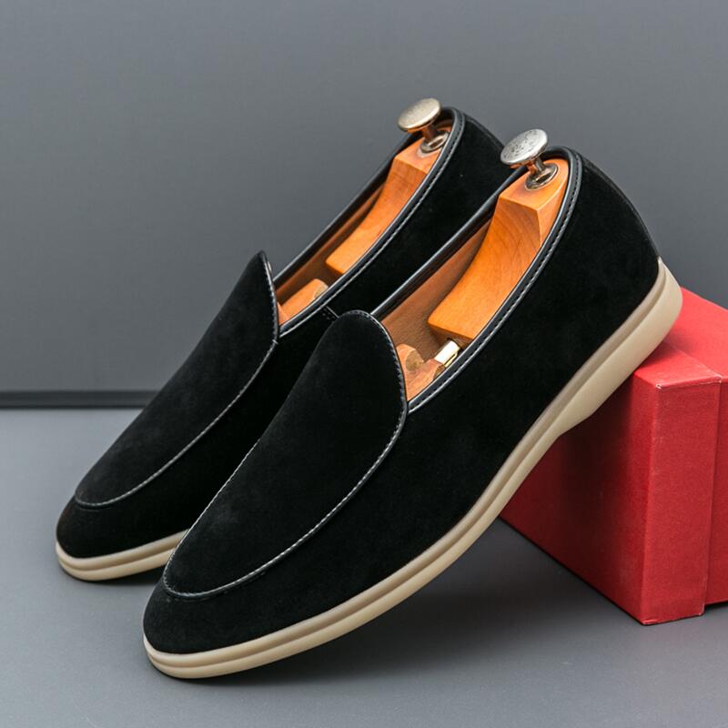Suede Loafers Men - Mode hommes marque de luxe mocassins