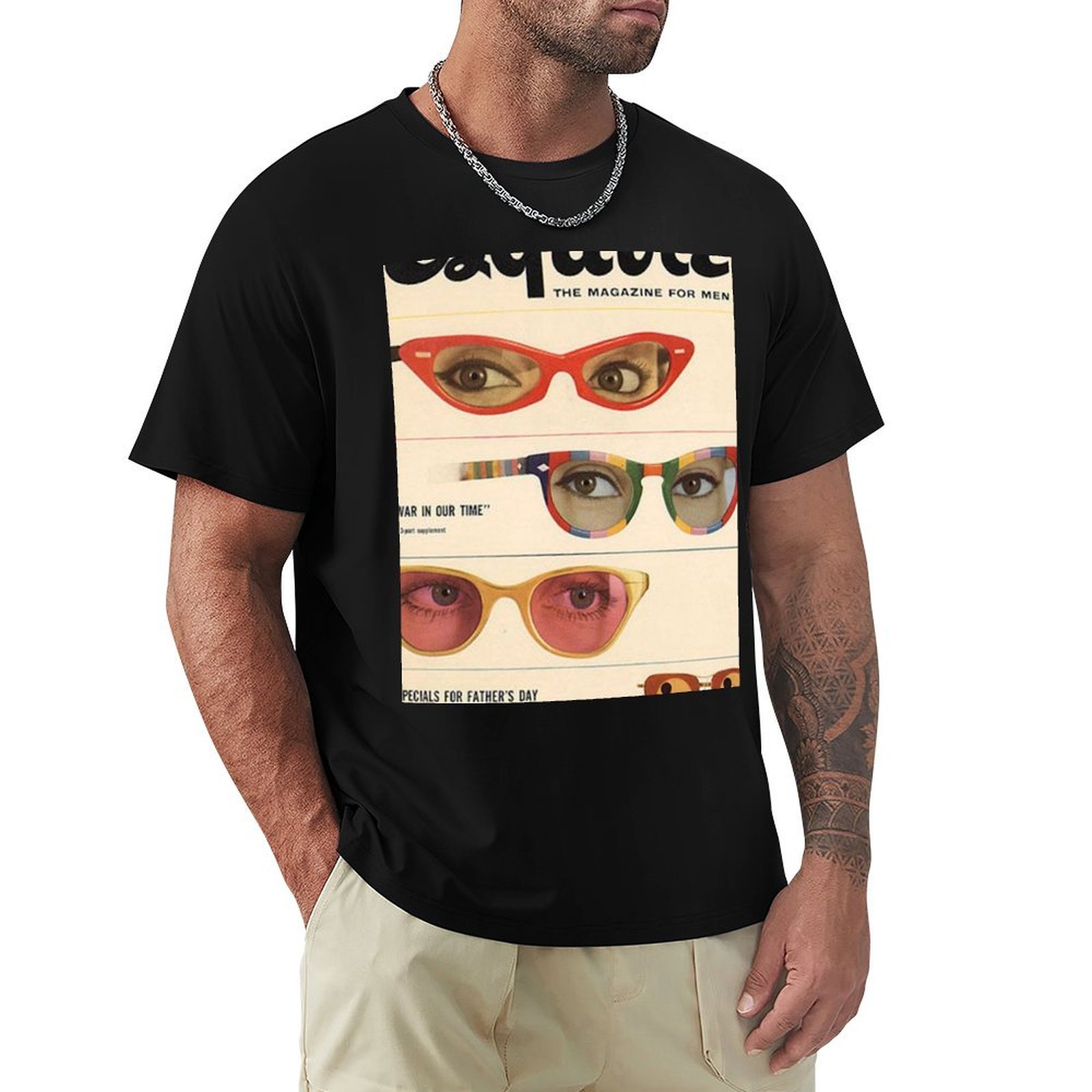 Men'S Fashion 1960S - T-shirt Esquire style magazine des années