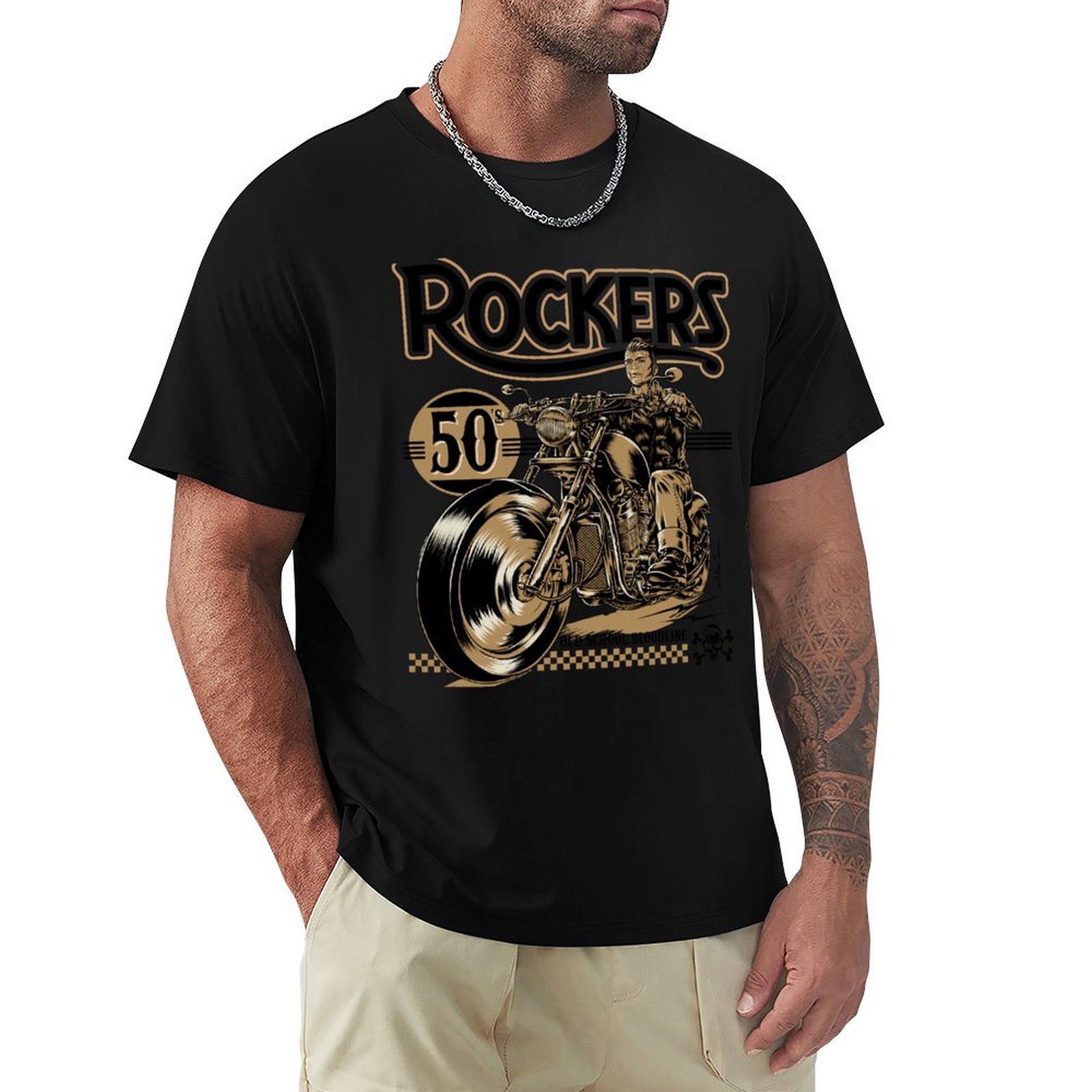Mens Fashion In The 50S - T-shirt Rockers des années 50, mode