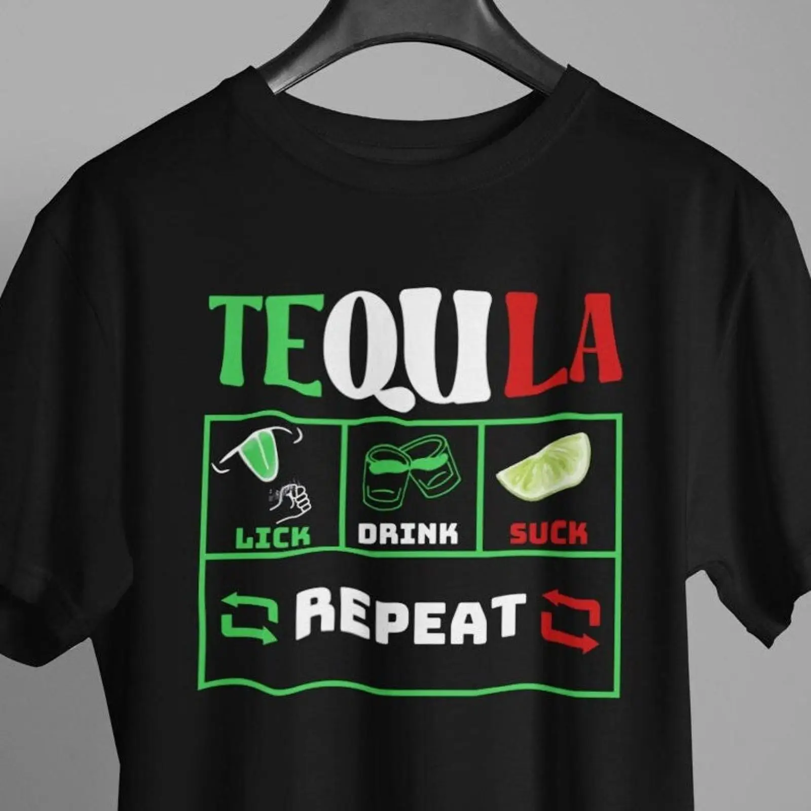 Men'S Fashion Night Out - T-shirt Tequila Drinking pour la soirée