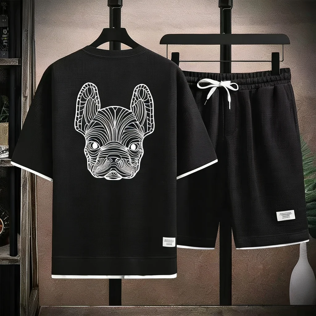 Men'S Fashion Essentials - Ensemble t-shirt et short à manches