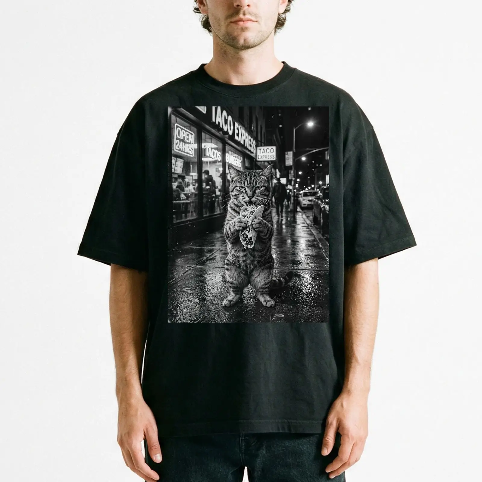 Men'S Fashion Night Out - T-shirt pour amoureux des tacos et
