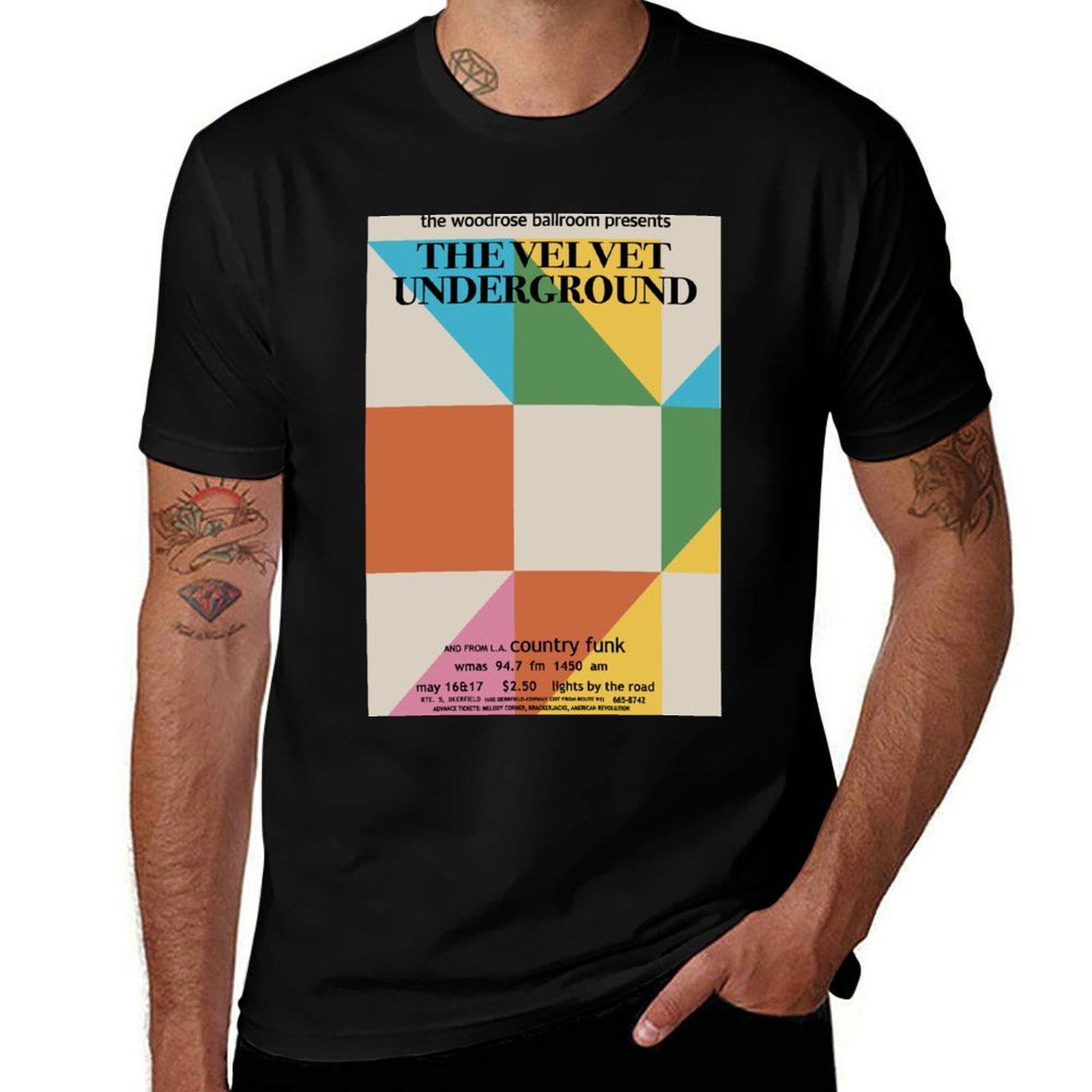 Men'S Fashion 1960S - T-shirt Velvet Underground Vintage Années 1960