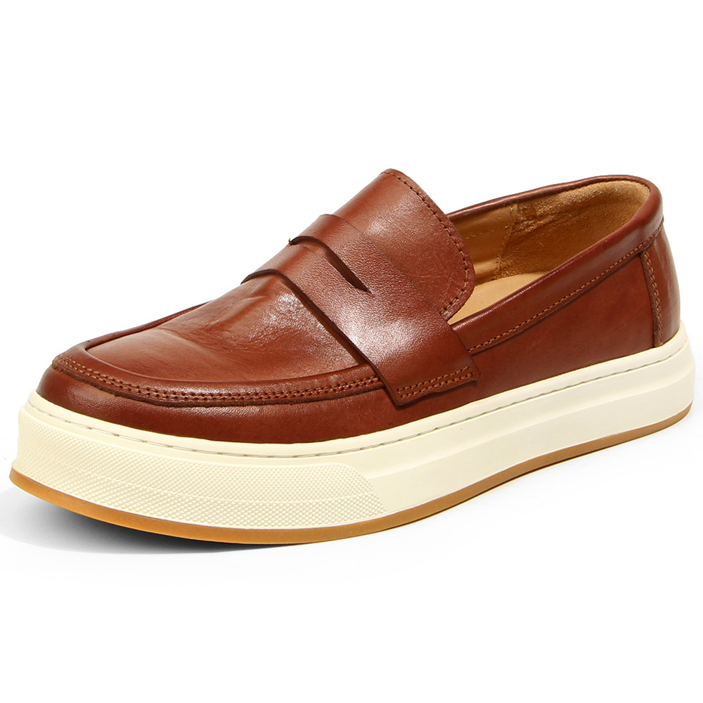 Suede Loafers Men - Chaussures en cuir vintage pour hommes,