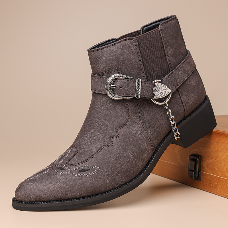 Mens Fashion Vintage - Nouvelle Marque Tendance : Bottes de