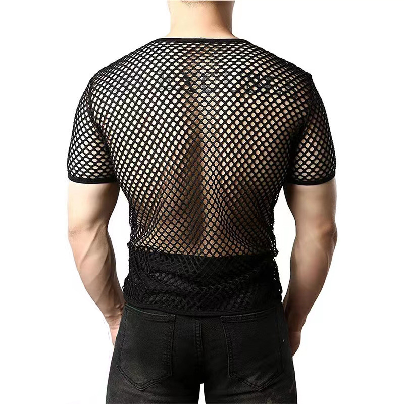T-shirt sexy ajouré en résille - Men'S Fashion Night Out avis et prix