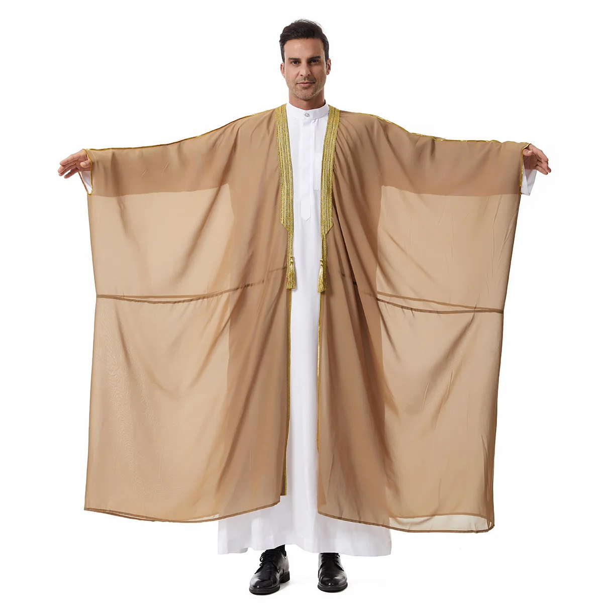 Dubaï saoudien Abaya ouvert Ki - Dubai Men'S Fashion avis et prix