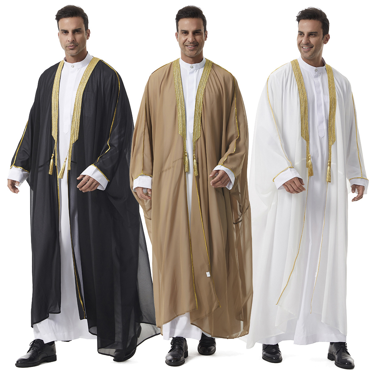 Dubaï saoudien Abaya ouvert Ki - Dubai Men'S Fashion avis et prix