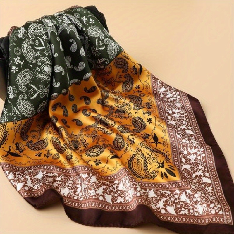 Enveloppement carré imprimé Pa - Men'S Fashion Head Scarf avis et prix