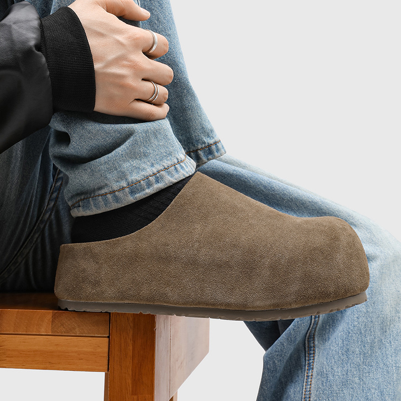 Mules pour hommes de haute qua - Suede Loafers Men avis et prix