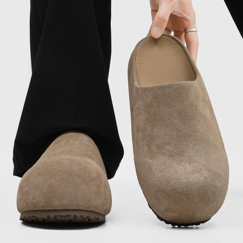 Mules pour hommes de haute qua - Suede Loafers Men avis et prix