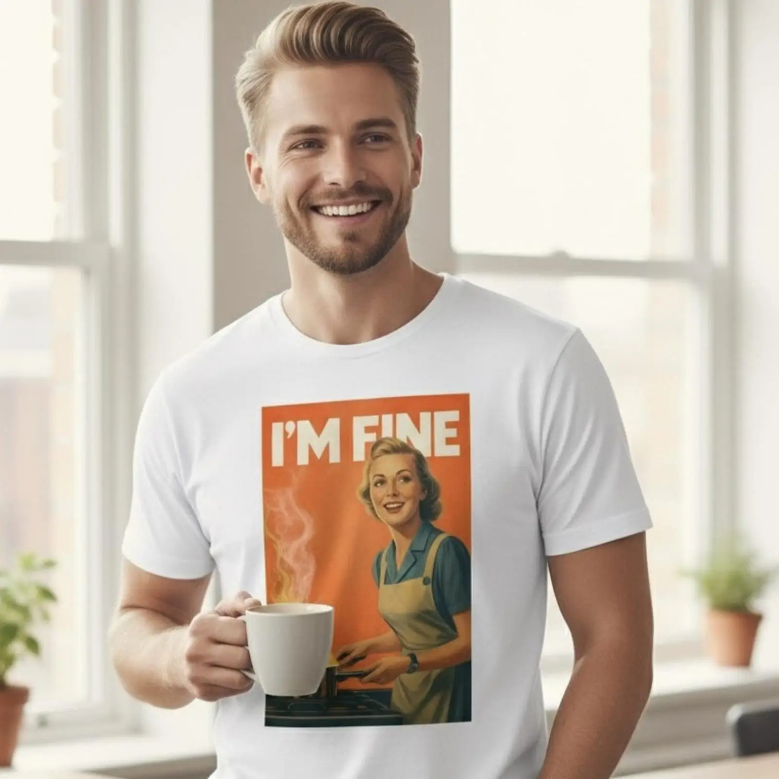 T-shirt homme I amp 39 m Fine  - Mens Fashion In The 50S avis et prix