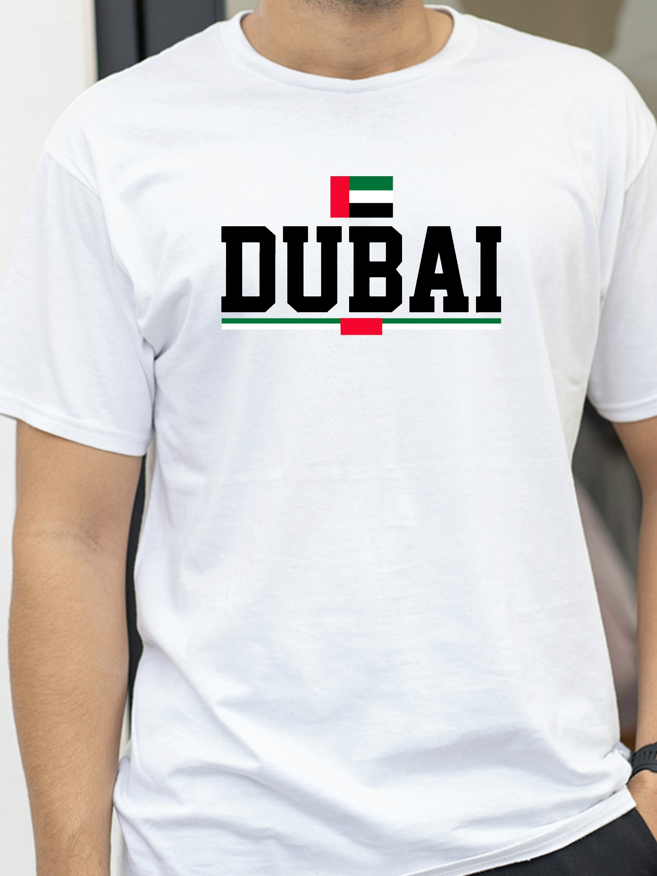 T-shirt unisexe à motif géomét - Dubai Men'S Fashion avis et prix