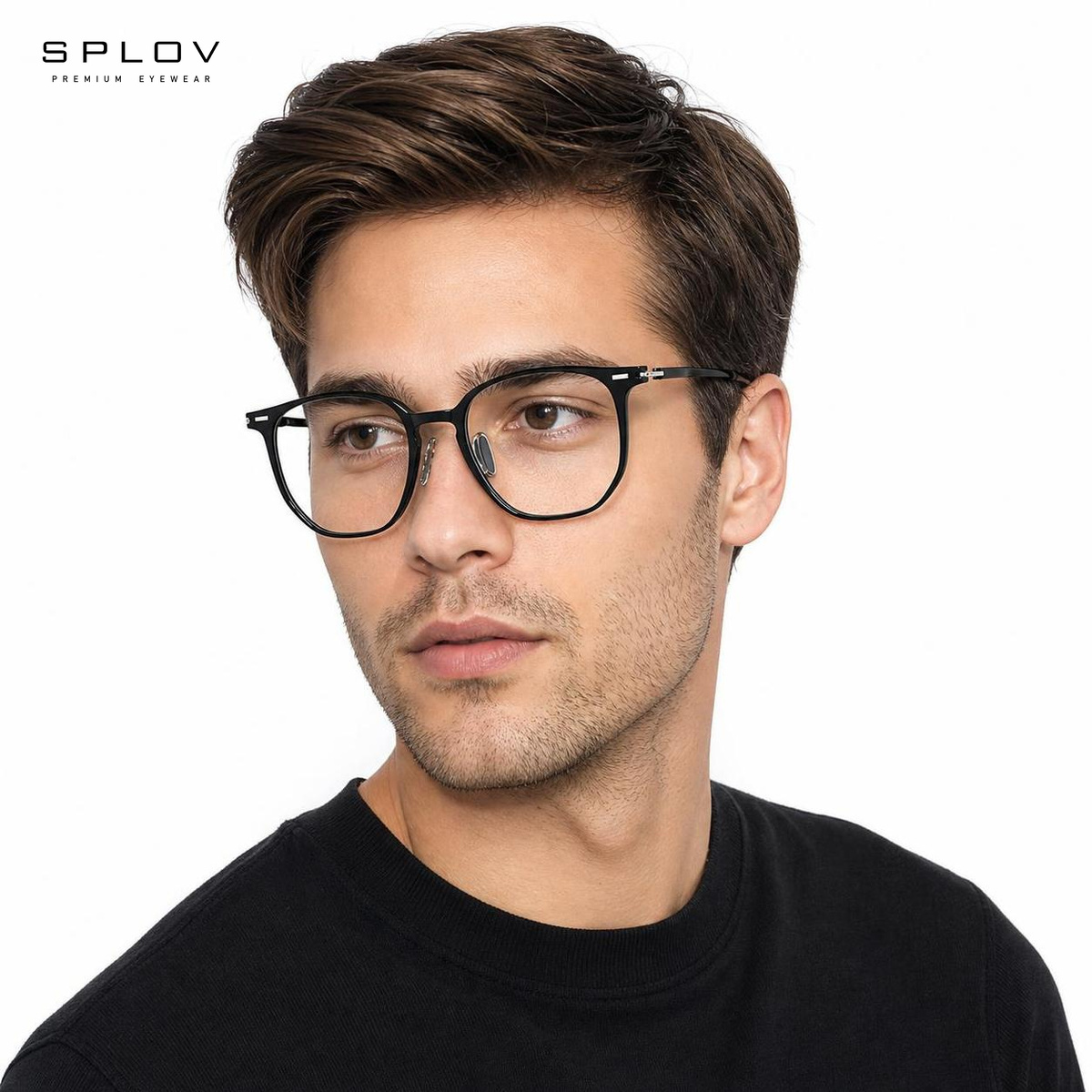 Monture optique carrée TR90 lé - Men'S Fashion Non Prescription Glasses avis et prix