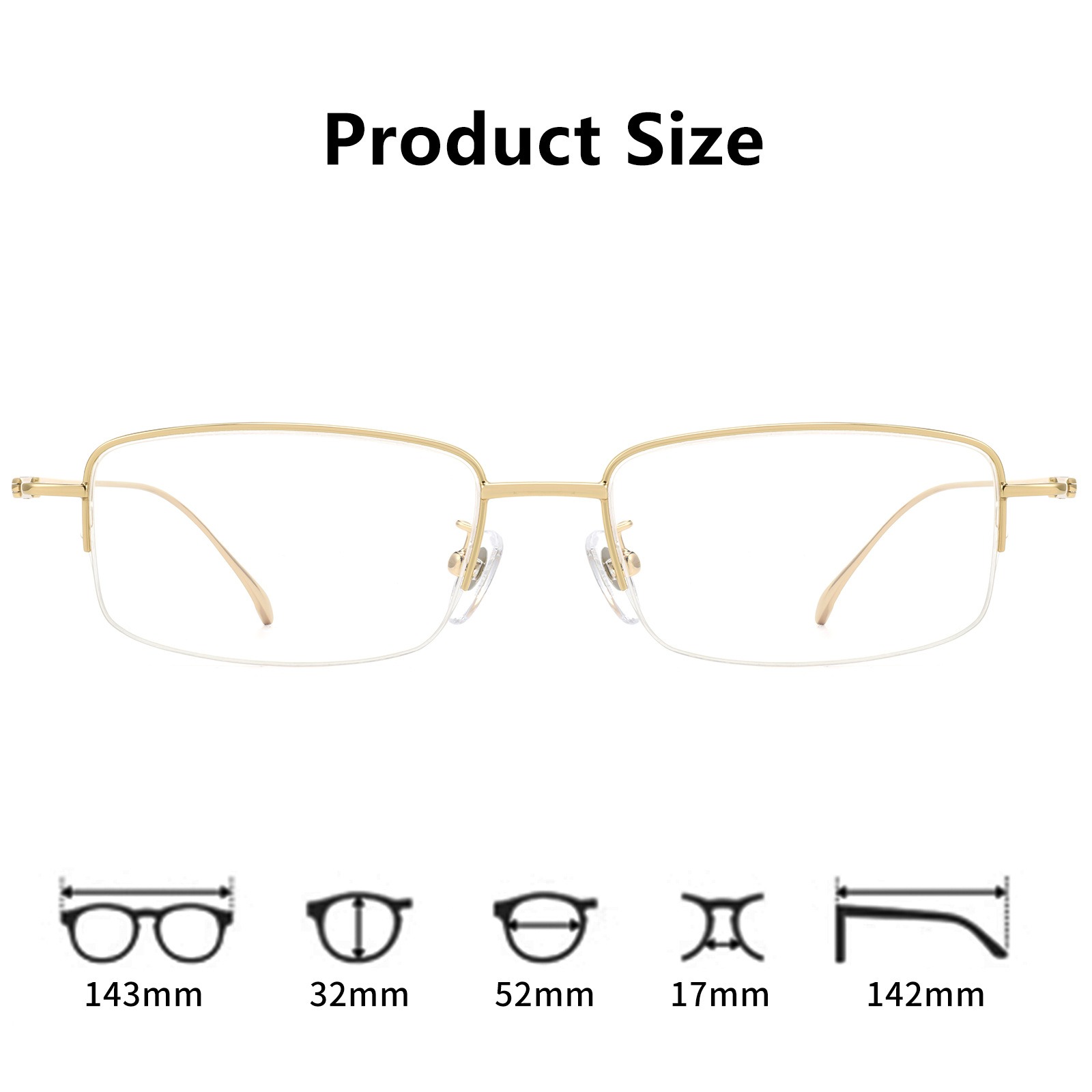 Monture de lunettes demi-cercl - Men'S Fashion Non Prescription Glasses avis et prix