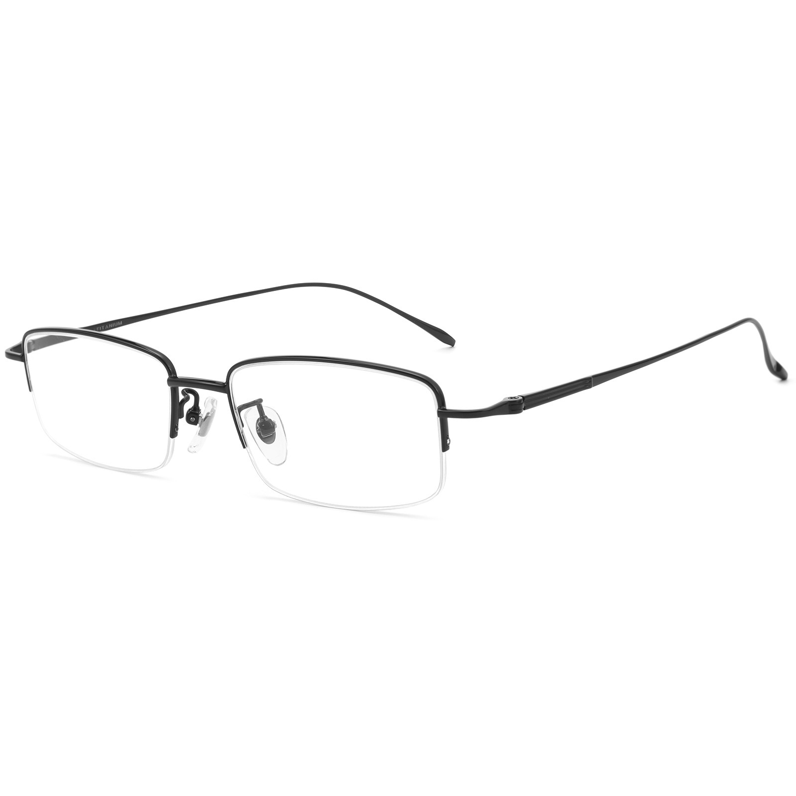 Monture de lunettes demi-cercl - Men'S Fashion Non Prescription Glasses avis et prix