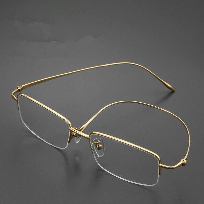 Monture de lunettes demi-cercl - Men'S Fashion Non Prescription Glasses avis et prix