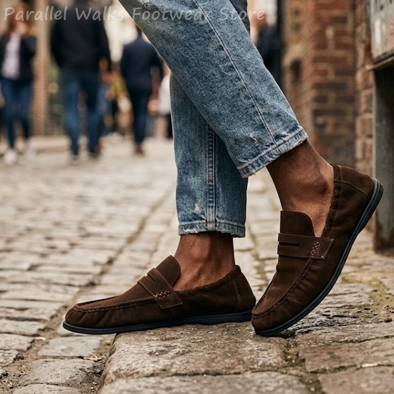 Mocassins en daim souple pour  - Suede Loafers Men avis et prix