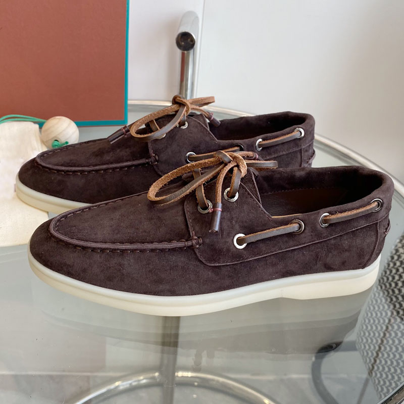 Chaussures plates en cuir véri - Suede Loafers Men avis et prix