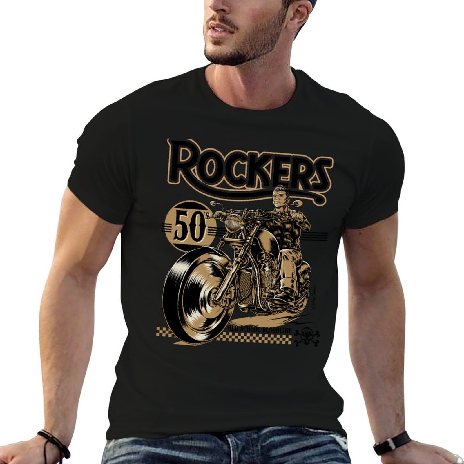 T-shirt Rockers 50s, simple et - Mens Fashion In The 50S avis et prix