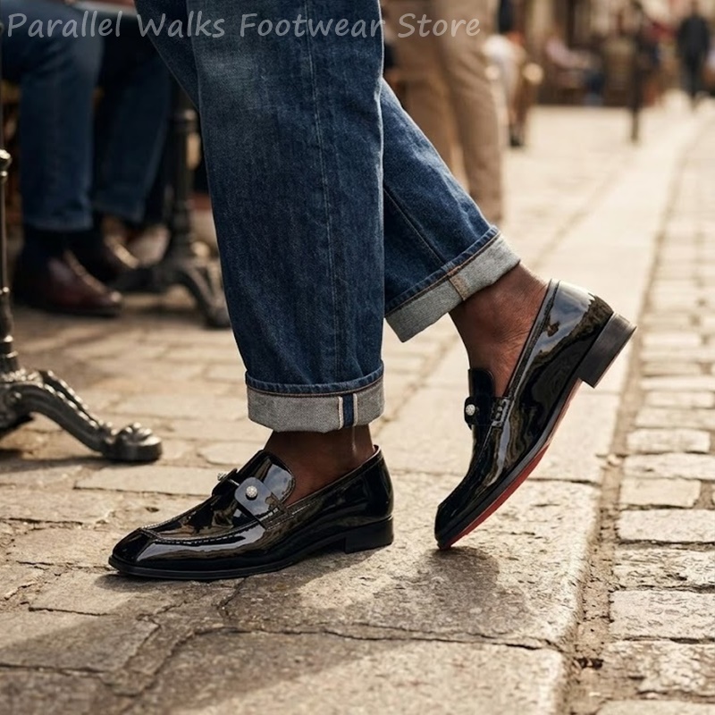 Mocassins pour hommes noirs en - Suede Loafers Men avis et prix