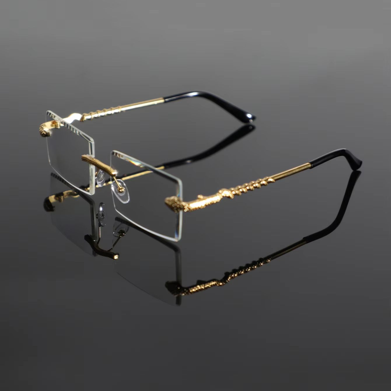1 paire de lunettes rectangula - Men'S Fashion Non Prescription Glasses avis et prix