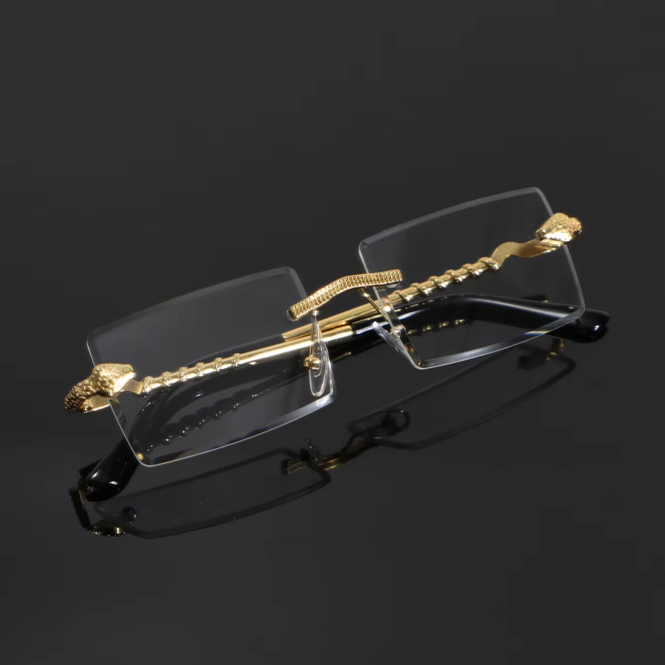 1 paire de lunettes rectangula - Men'S Fashion Non Prescription Glasses avis et prix