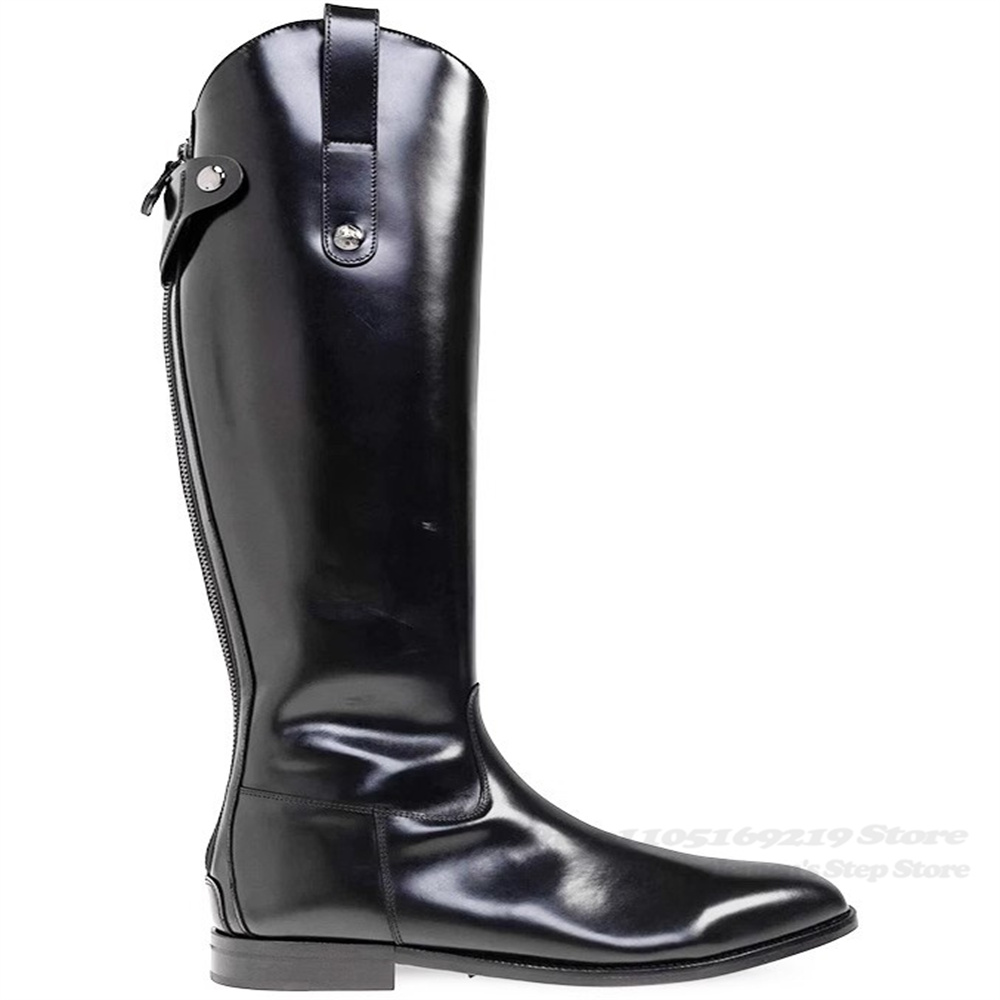 Bottes de chevalier en cuir vé - Mens Fashion Autumn 2025 avis et prix