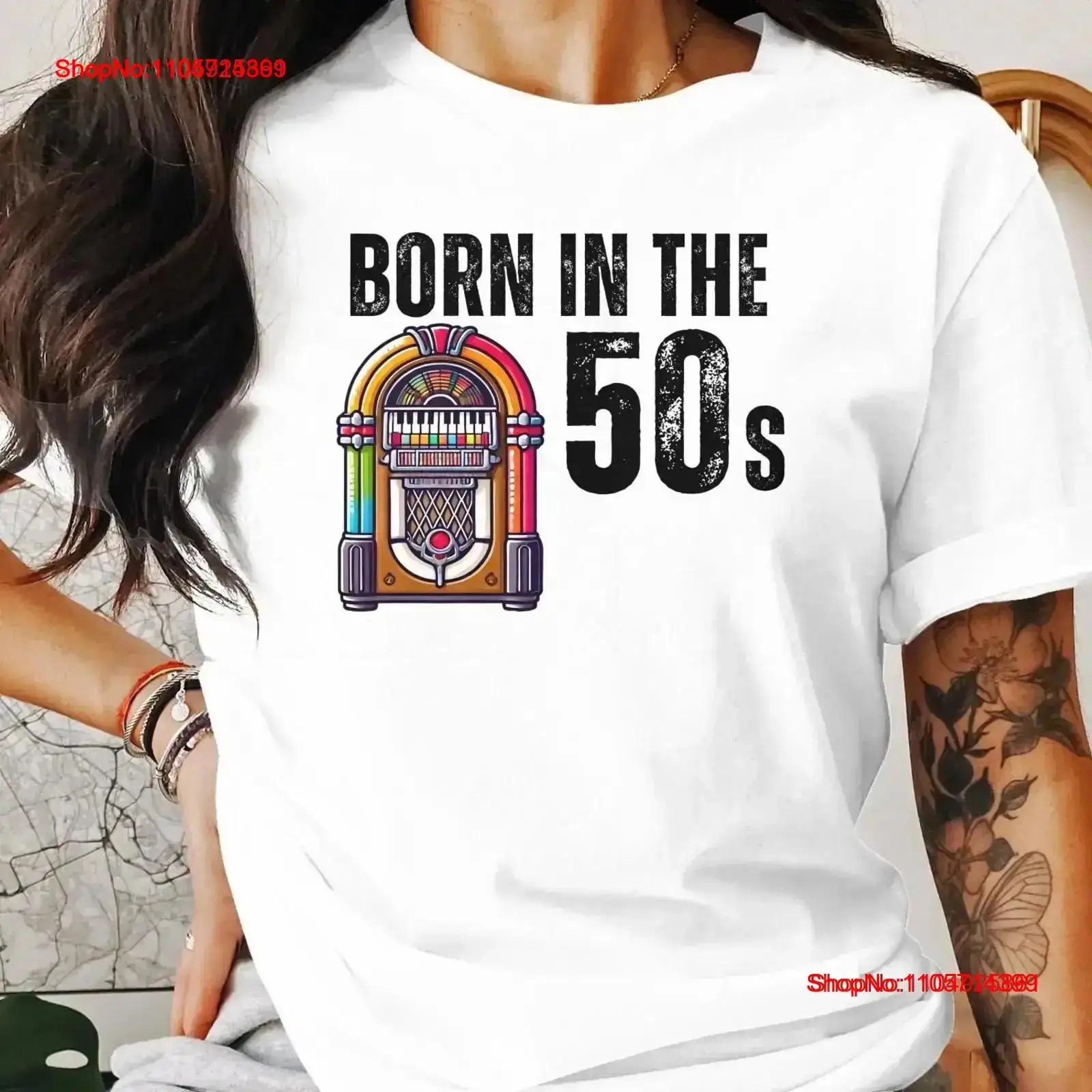 T-shirt vintage « Born In The  - Mens Fashion In The 50S avis et prix