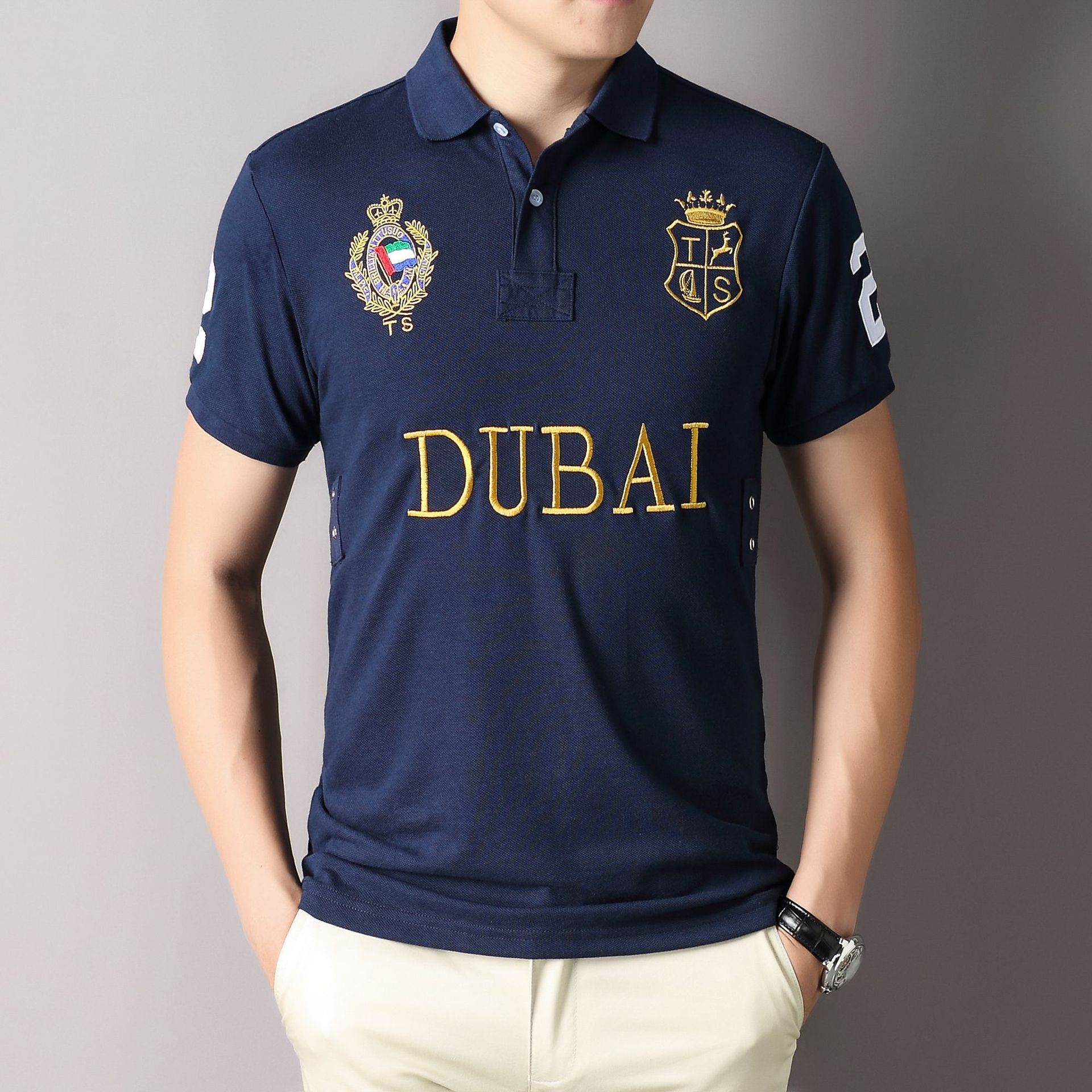 Polos en coton à manches court - Dubai Men'S Fashion avis et prix
