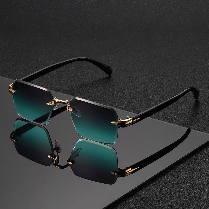 Lunettes de soleil sans montur - Men'S Fashion Rimless Glasses avis et prix