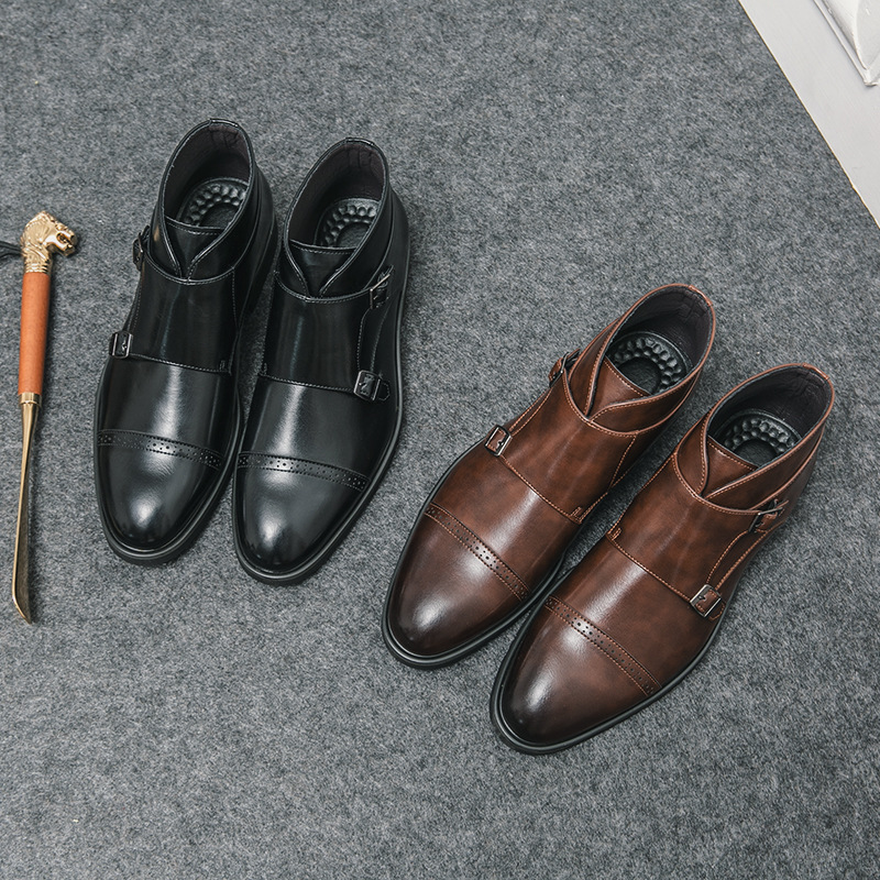 Bottes montantes en cuir point - Mens Fashion Autumn 2025 avis et prix