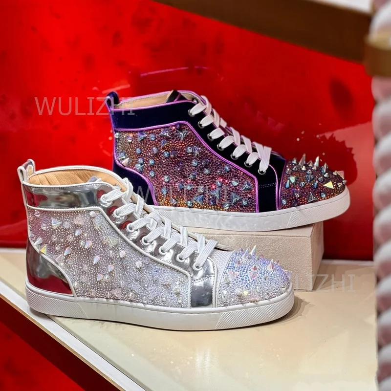 Baskets pour hommes à rivets e - Suede Loafers Men avis et prix
