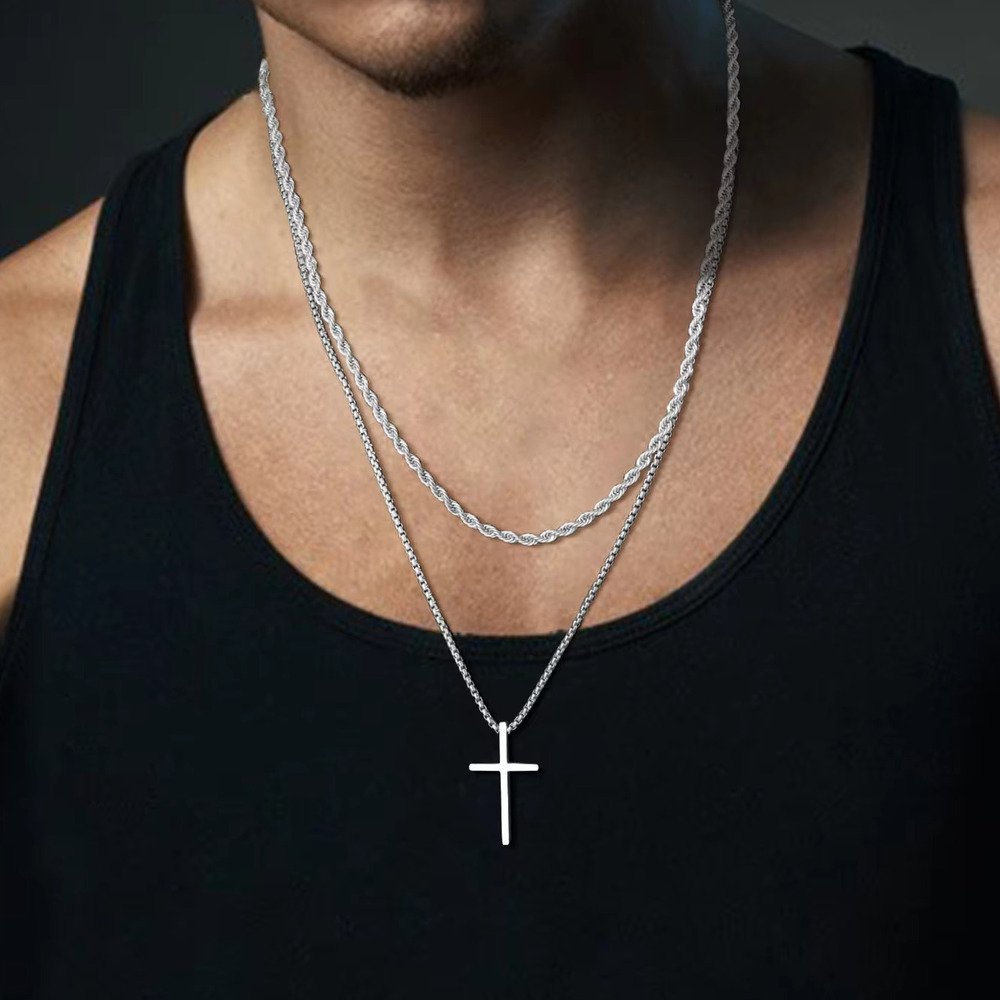 Collier croix tendance pour ho - Mens Fashion In The 50S avis et prix