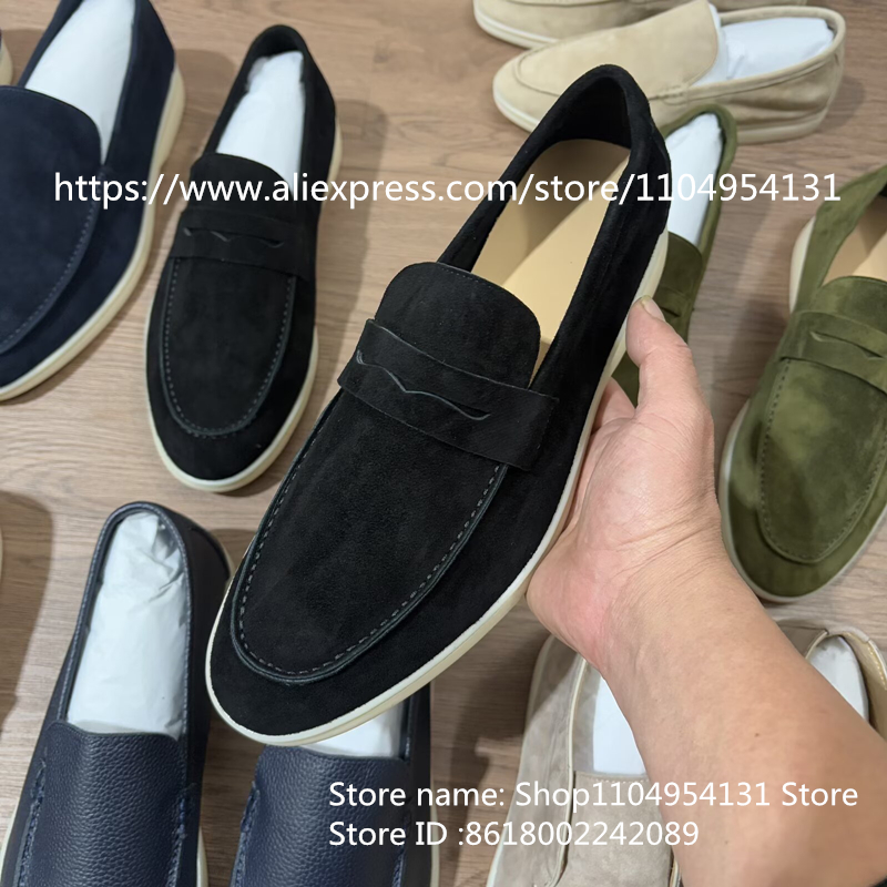 Mocassins colorés décontractés - Suede Loafers Men avis et prix
