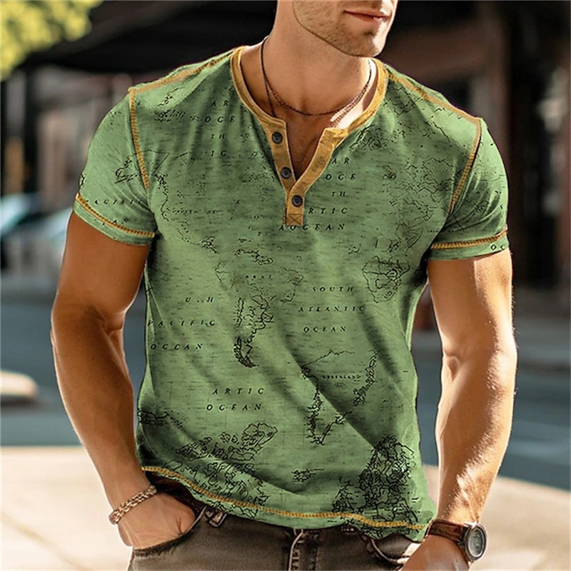 Chemises Henry pour hommes, t- - Mens Fashion Vintage avis et prix