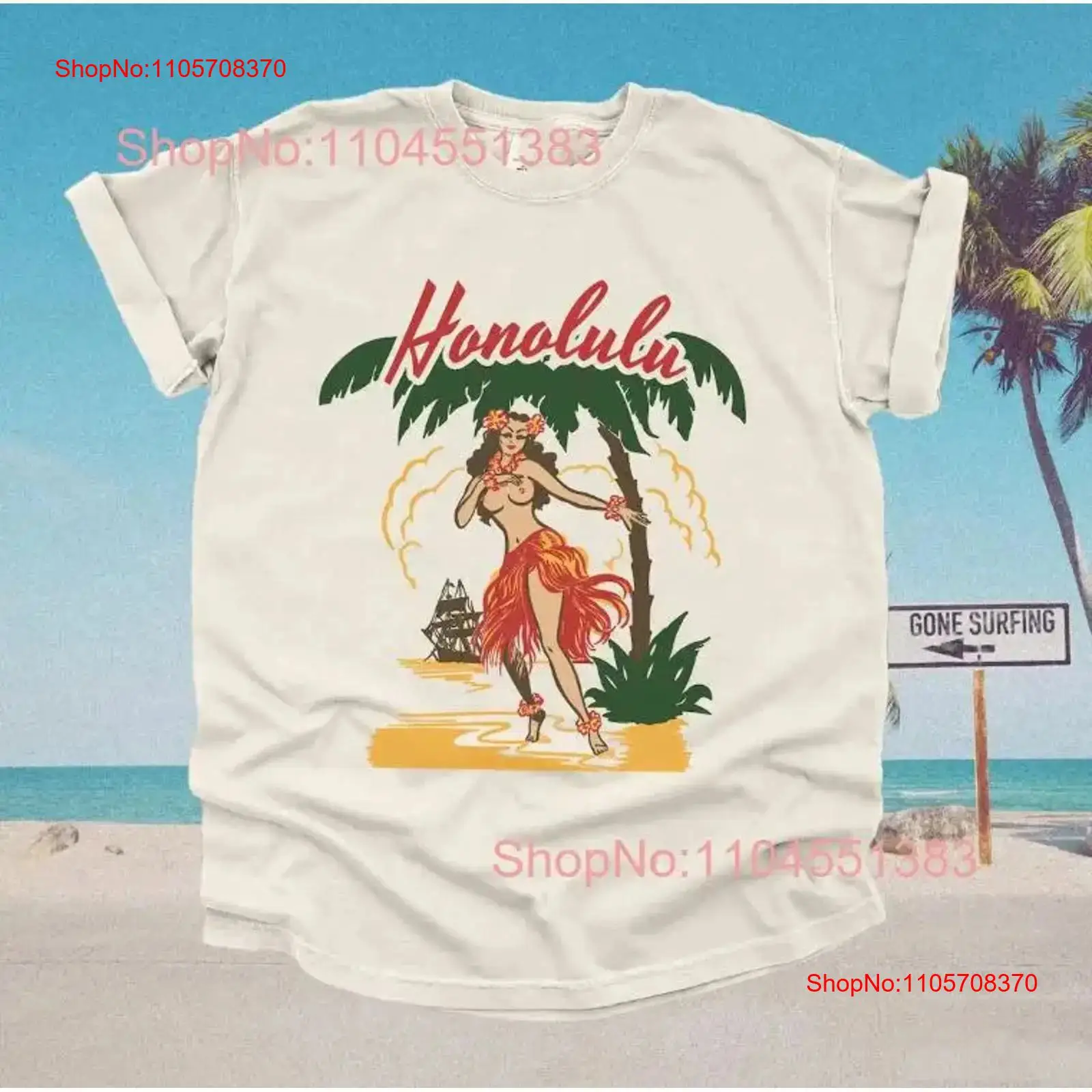 T-shirt hawaïen rétro Honolulu - Mens Fashion In The 50S avis et prix
