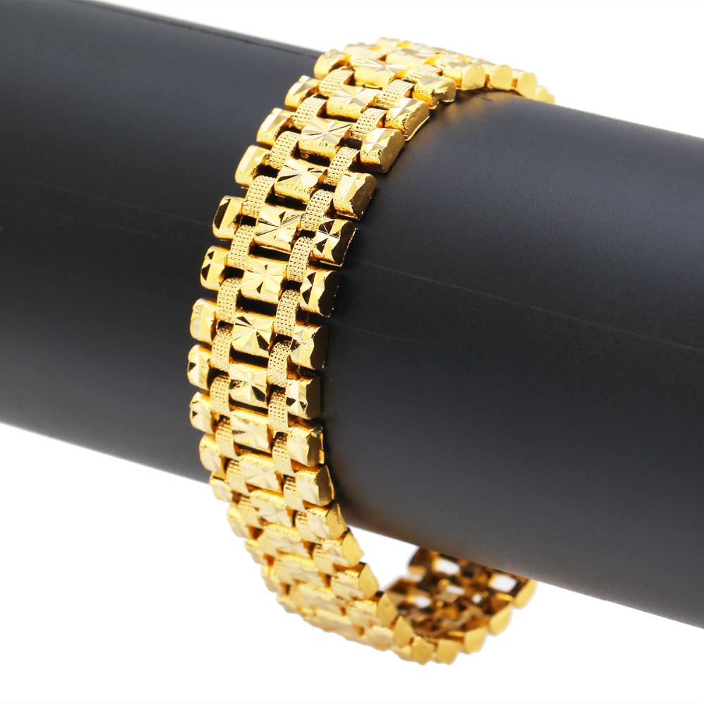 Bracelet en or Dubai couleur o - Dubai Men'S Fashion avis et prix