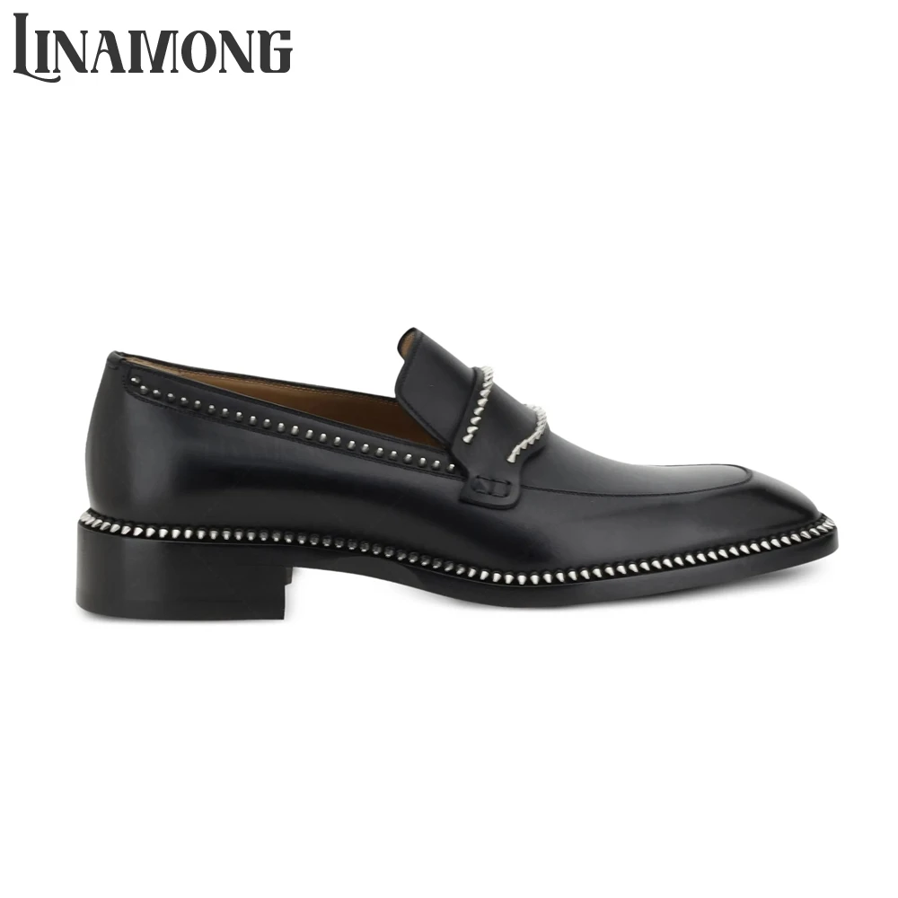 Mocassins noirs à pointes, bou - Suede Loafers Men avis et prix