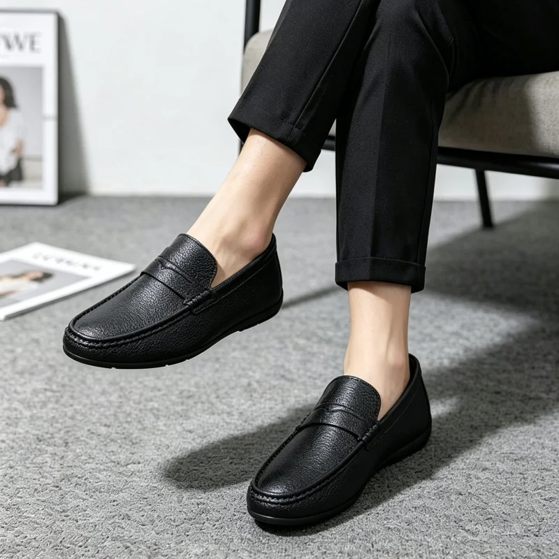 Chaussures décontractées class - Suede Loafers Men avis et prix