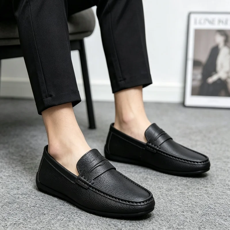 Chaussures décontractées class - Suede Loafers Men avis et prix
