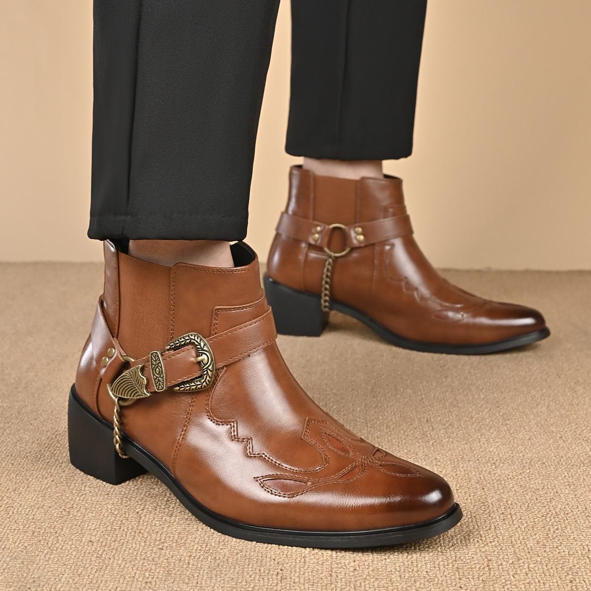 Bottes de cowboy vintage en cu - Mens Fashion Vintage avis et prix