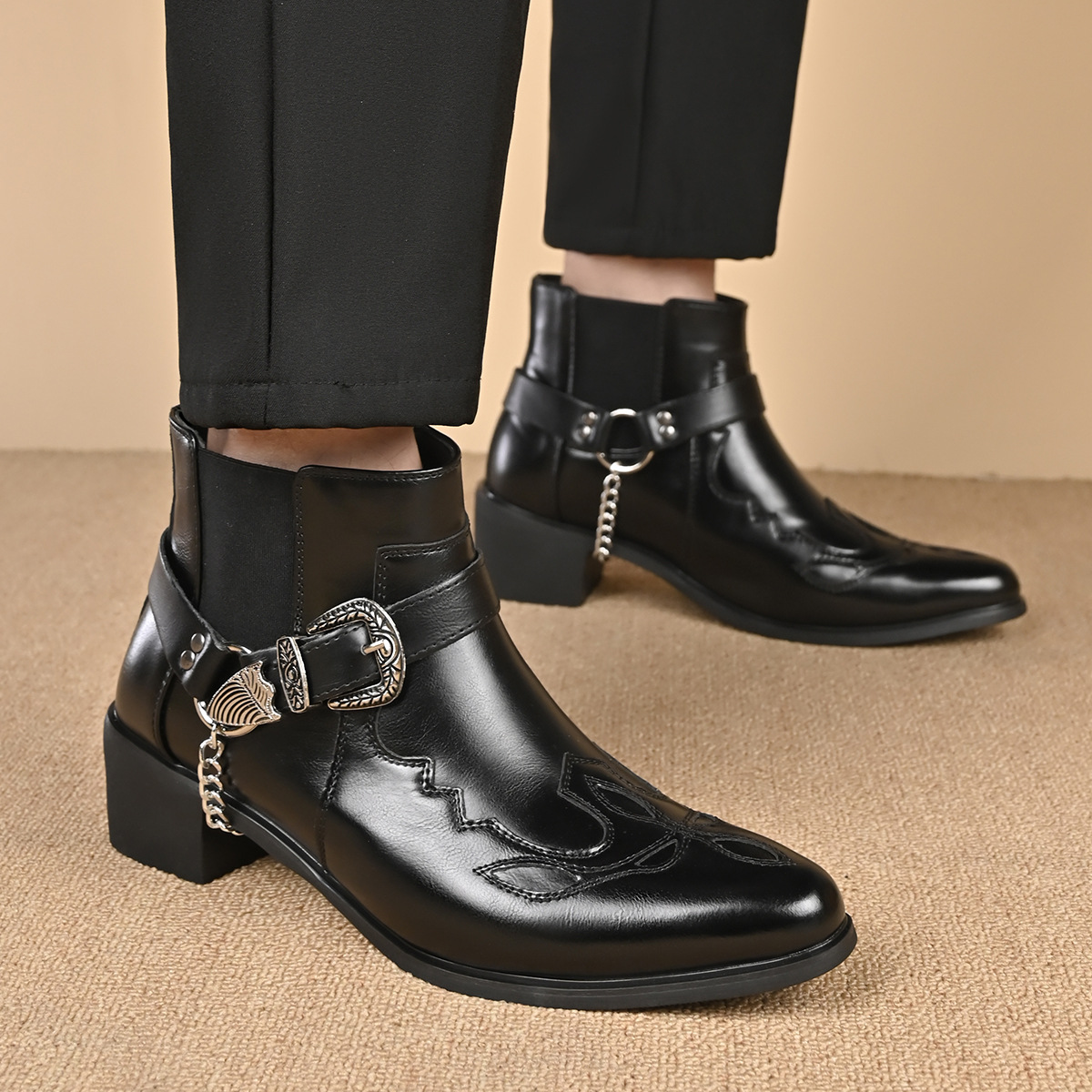 Bottes de cowboy vintage en cu - Mens Fashion Vintage avis et prix