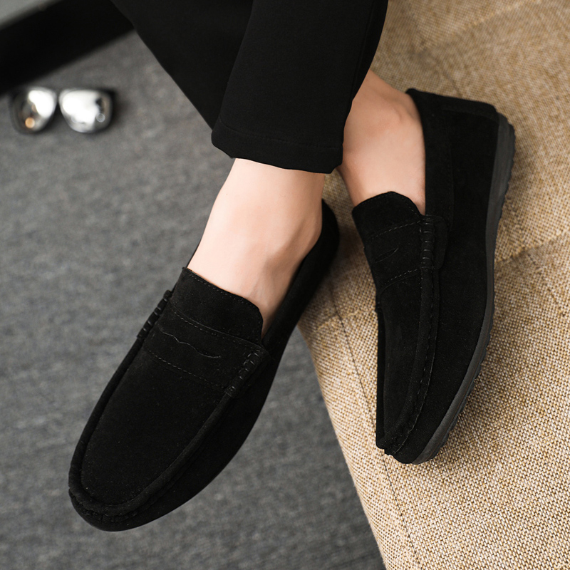 Mocassins pour hommes en toile - Suede Loafers Men avis et prix