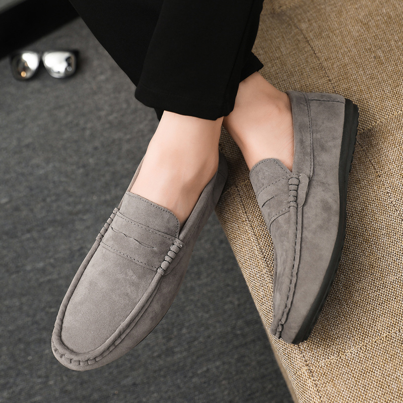 Mocassins pour hommes en toile - Suede Loafers Men avis et prix